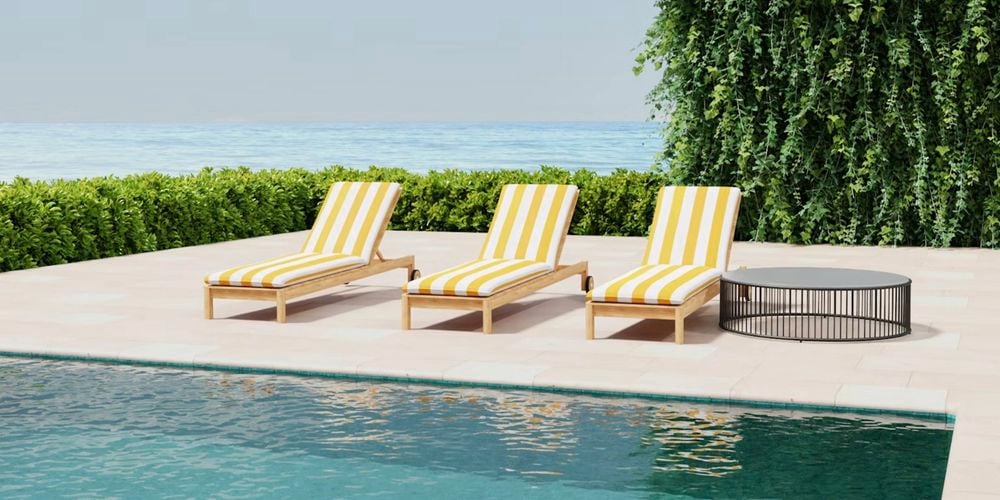 Get
  those beach vibes with our Mallacoota Sunshine Sunlounger cushion covers. I/N
  0708097