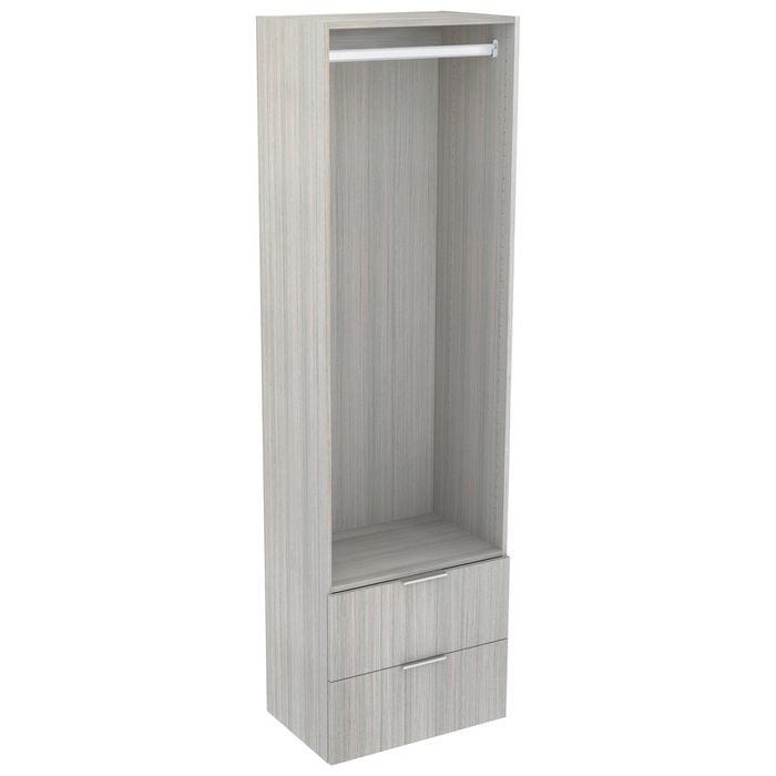 Lugna 2048 x 600 x 380mm Mist Hanging 2 Drawer Storage Cabinet