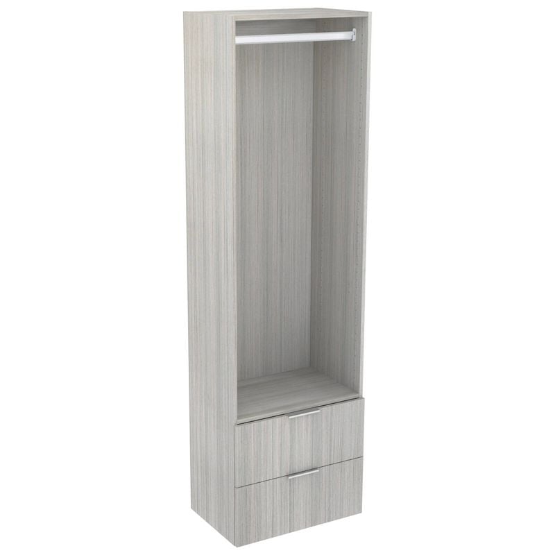 Lugna 2048 x 600 x 380mm Mist Hanging 2 Drawer Storage Cabinet