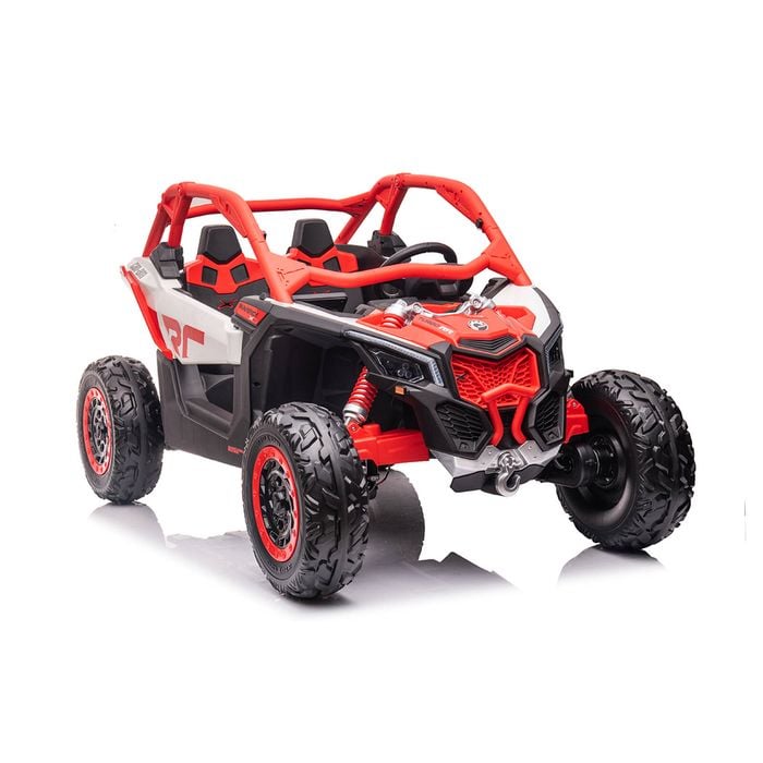 Can-am Licensed Electric Utv 24v Kids Ride On - Red