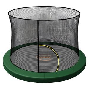 Kahuna 16ft Trampoline Pad And Net - Green