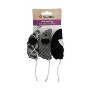 Flamingo Mozza Mouse Mix with Catnip Cat Toy - 3 Pack