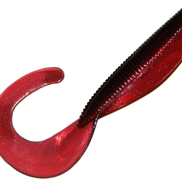 Zman 4 Streakz Curly Tailz - Red Shad"