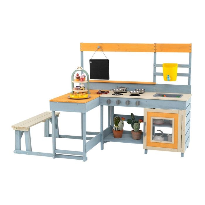 Costway Wood Kitchen Pretend Playset