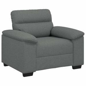 vidaXL Sofa Chair Dark Grey 60 cm Fabric single sofa chair accent chair
