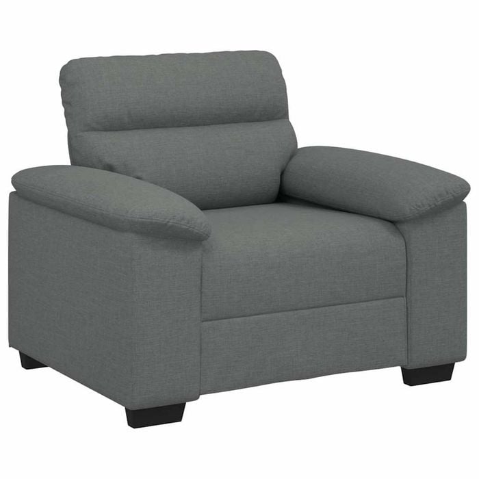 vidaXL Sofa Chair Dark Grey 60 cm Fabric single sofa chair accent chair