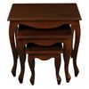 Centrum Furniture Queen Anne Nesting Table - Set of 3 - Mahogany