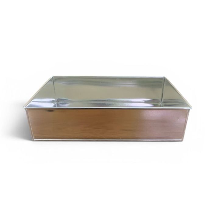 CESCO Square Silver Cake Tin Steel (76 mm x 305mm)