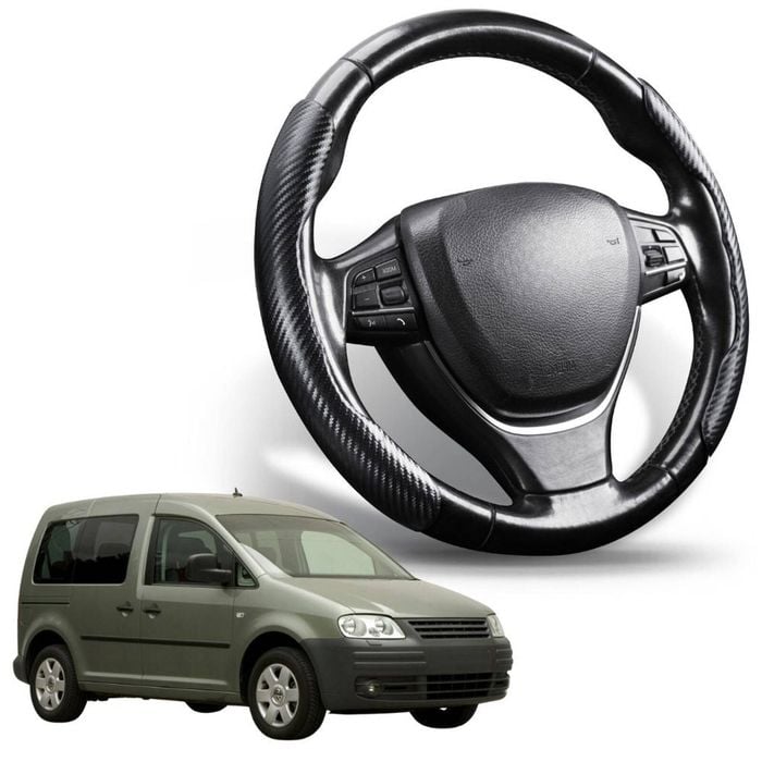 Segmented Steering Wheel Cover for VolksWagen Caddy 2005 - 2021 Front Only