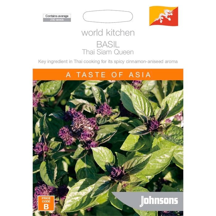 Johnsons World Kitchen Basil Thai Siam Queen Seeds