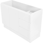CIBO 1200mm White Matte Tonic Full Height Vanity - Cabinet Only