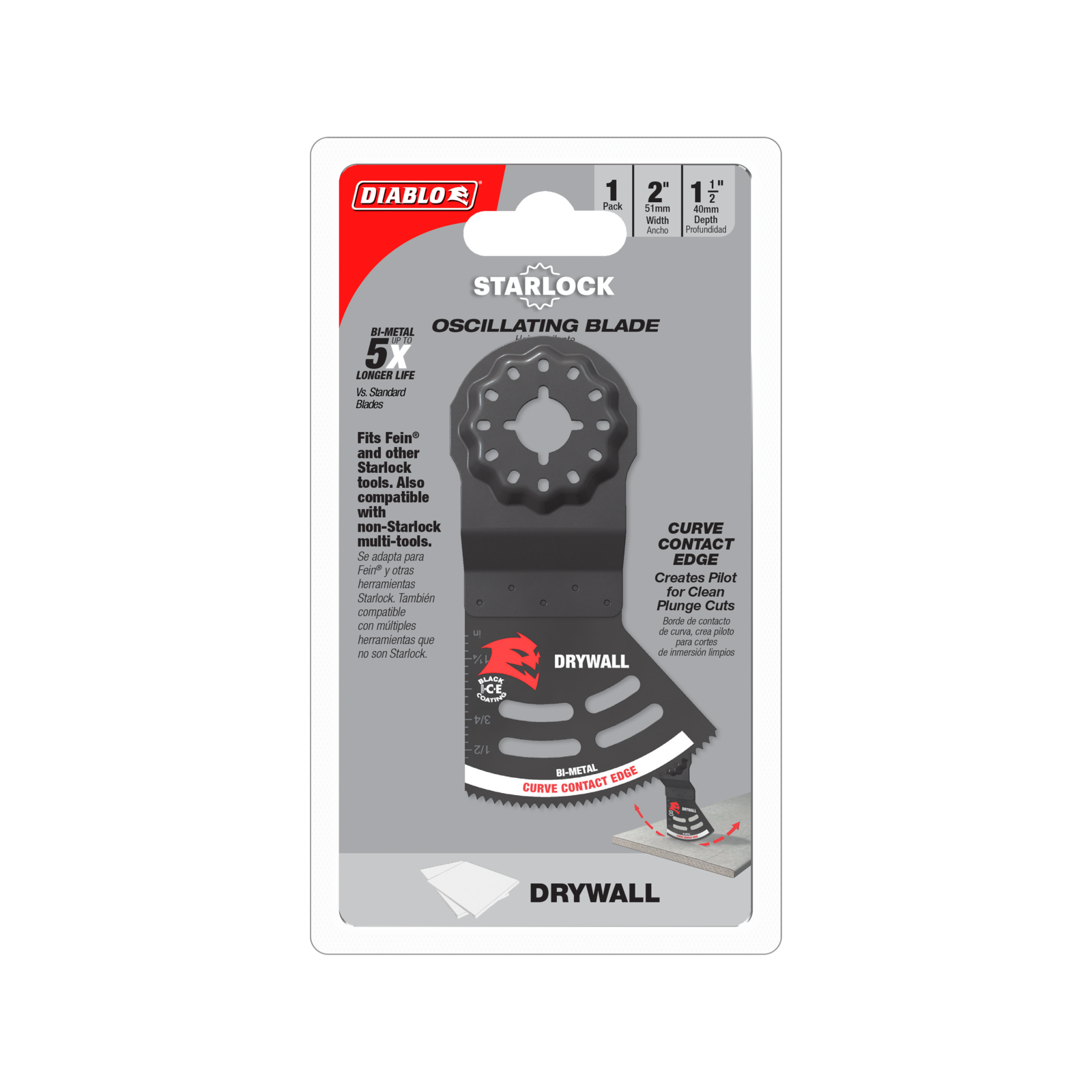 Diablo Multi Tool Blade 40mm x 51mm Drywall STARLOCK Bunnings Australia