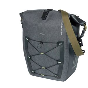 Basil Navigator Storm Mik Studs (Side) Pannier Bag Large Black