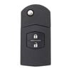 TKW to suit Mazda 3, 5, 6, CX7, CX9, M6, RX8, MX5, and more - Flip Car Key Shell - 2 Button - MAZ24R Blade