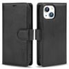 Tough On for Apple iPhone 16e / iPhone 15 Flip Wallet Leather Case Black