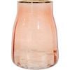 LVD Glass Vase Taper Small Saffron 10x18cm - Orange