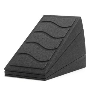 NNETM 3pcs Adjustable Calf Stretch Slant Board Set (Black)
