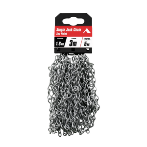 Pinnacle 1.6mm x 3m Zinc Plated Single Jack Chain
