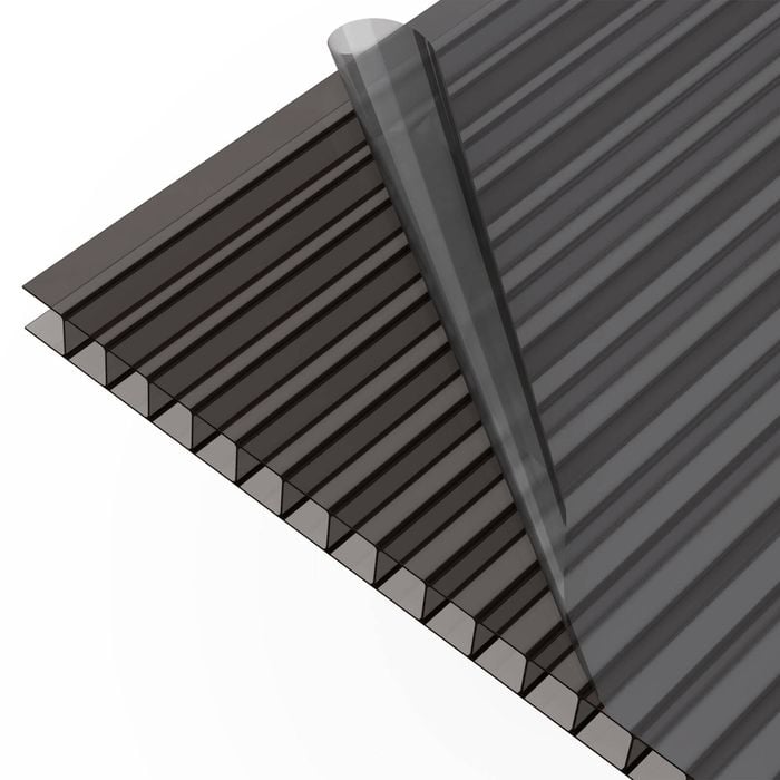 Sunlite 10mm Twinwall x 1.0m Grey Polycarbonate Roofing