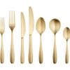 56pc Oneida Oakwood Complete Cutlery Set Stainless Steel Kitchenware Champagne