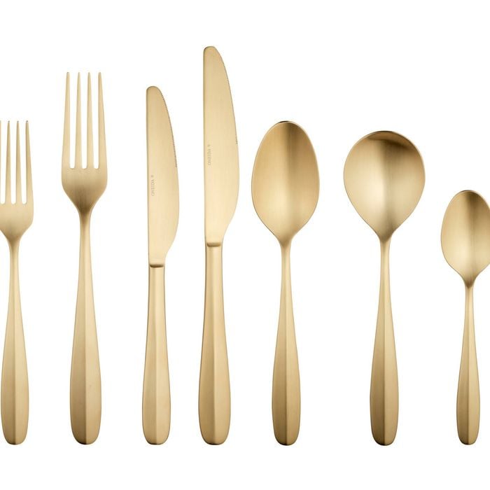 56pc Oneida Oakwood Complete Cutlery Set Stainless Steel Kitchenware Champagne