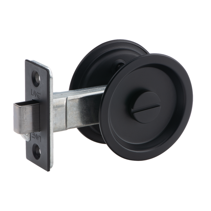 Lane Matte Black Privacy Slider Cavity Door Locks