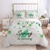 3D Spring Leaves 363 Bed Pillowcases Quilt Queen Size