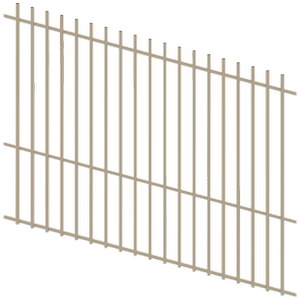 ProtectorAl 1201-2400 x 1800mm Paperbark Raked 16-30º Batten Pool Fence Panel