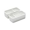 Oxo Good Grips 2pc Adjustable Drawer Bin Set White