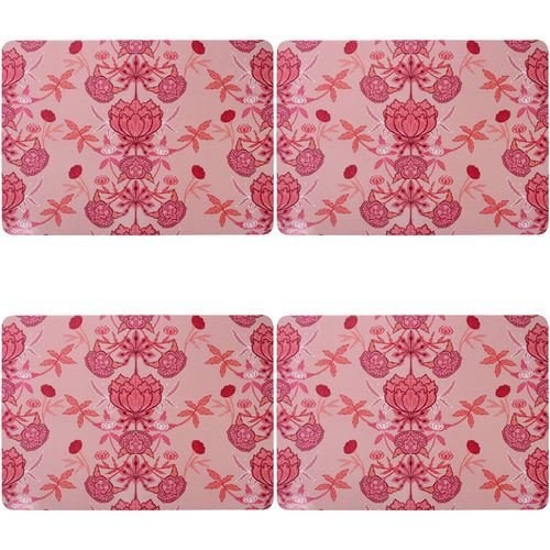 4x 4pc LVD MDF/Cork Placemat Floral Garden Blush Kitchen Decor 21