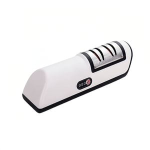 Catzon Rechargeable Electric Knife Sharpener Compact Cordless Sharpener-Black