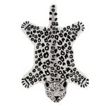 Natural Handmade Jungle Kids Rug-Snow Leopard-Ivory Black-110x160cm