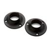 Sandleford 25mm Black Rod Fitting Round Flange - 2 Pack