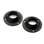 Sandleford 25mm Black Rod Fitting Round Flange - 2 Pack