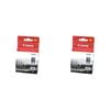 2PK Canon Pixma PG40 Fine Ink Cartridge 329 Page Yield - Black