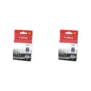 2PK Canon Pixma PG40 Fine Ink Cartridge 329 Page Yield - Black