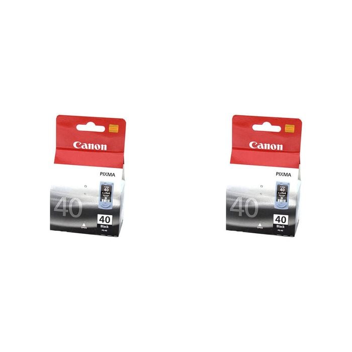 2PK Canon Pixma PG40 Fine Ink Cartridge 329 Page Yield - Black