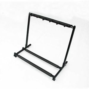 Stylish Guitar Stand Metal Padded Foam Tidy Storage Display Rack Fits 5 Guitars