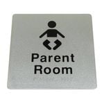 Bradley Braille Toilet Sign Parent Room 975-PR-S