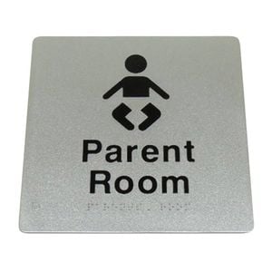 Bradley Braille Toilet Sign Parent Room 975-PR-S