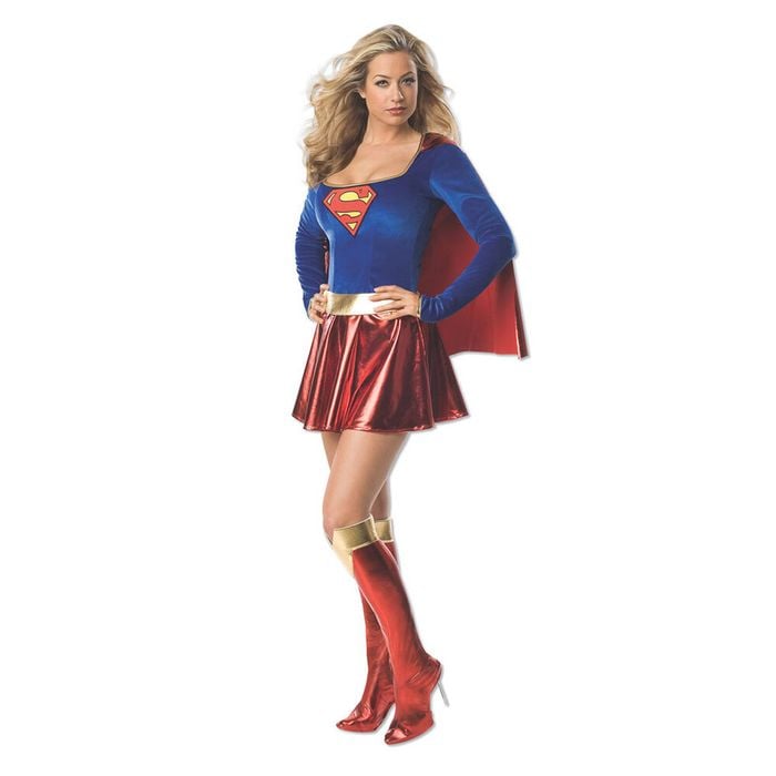 DC Comics Supergirl Secret Wishes Womens Dress Up Character/Party Costume Size L
