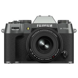 FUJIFILM X-T50 Camera w/ XF 16-50mm Lens (Charcoal Silver)