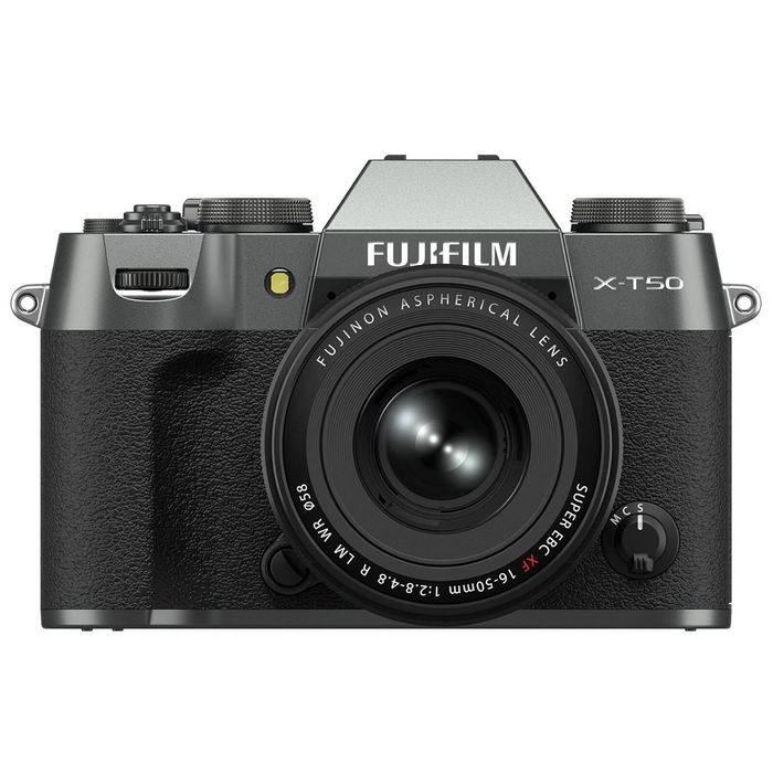 FUJIFILM X-T50 Camera w/ XF 16-50mm Lens (Charcoal Silver)