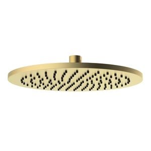 Mondella WELS 3 Star 9L/min 250mm Brushed Brass Resonance Round Shower Head