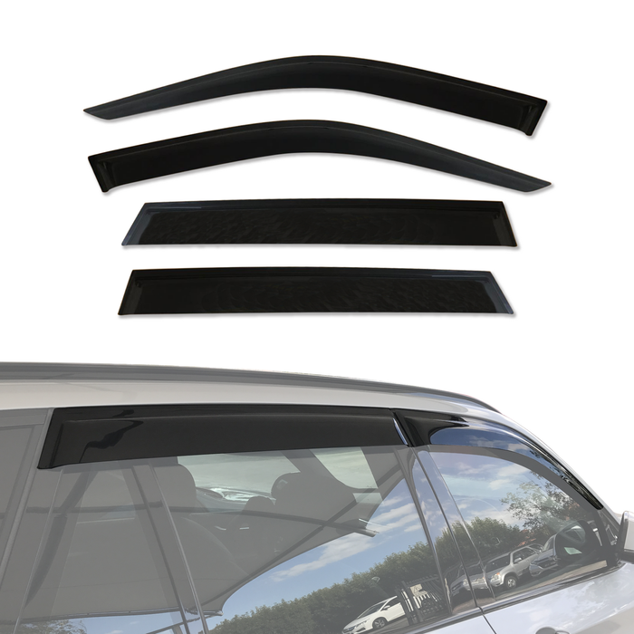 AUSGO Weather Shields For BMW X5 F85 2015-2017 Weathershields Window Visors Wind Deflectors