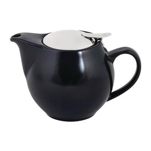 Bevande Teapot Raven 350ml 6 Pack Ceramic Tea Pot Matte Black Finish