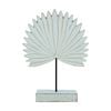 Maine & Crawford Hatcher 30cm MDF Standing Palm Ornament Home Desk Decor White