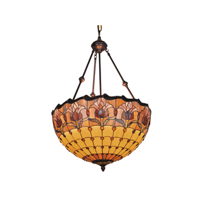 G&g Red Tulip Tiffany Pendant Light Large