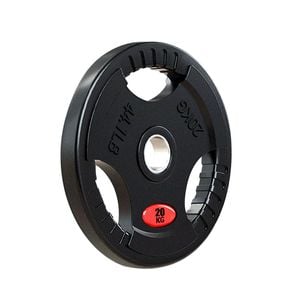 Fitnesslab 1x20kg Rubber Olympic Weight Plate Lifting Fitness Home Gym Crossfit