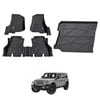 AUSGO Floor Mats & Boot Liner Set for Jeep Wrangler JL Series 4Door 2018-Onwards Car Floor Liners Cargo Mat
